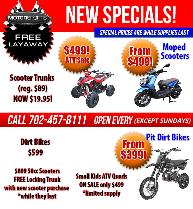 Las Vegas Scooter Moped Motorcycle Dealership Sales, Repair, Parts